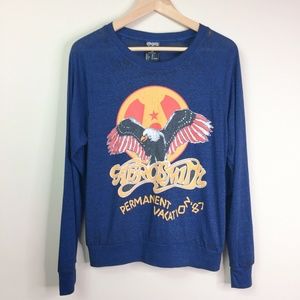 Aerosmith Large Long Raglan Sleeve Graphic T-shirt